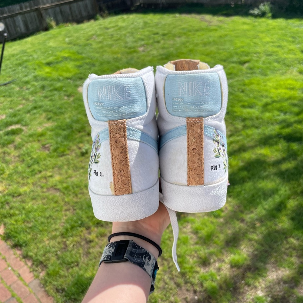 Nike Blazer Mid 77- White Indigo - Women’s size 8